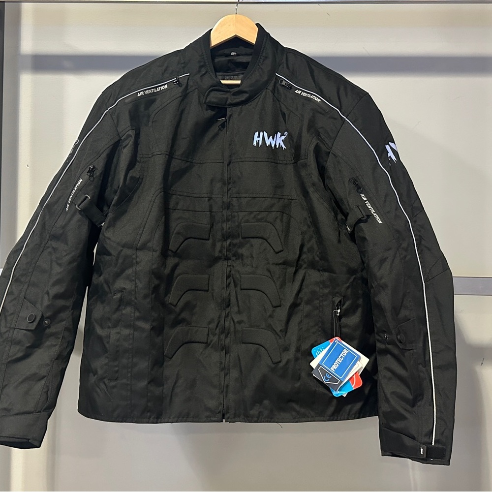 HWK Spyder Motorcycle Jacket for Men with Weather Resistant Cordura
